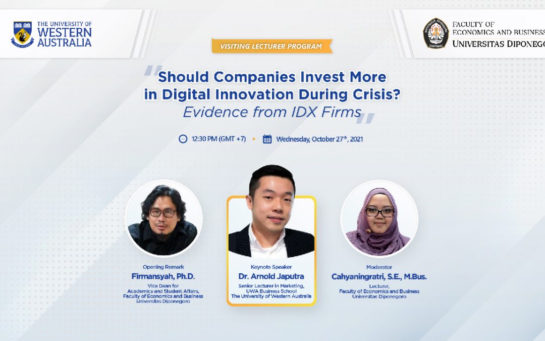 Visiting Lecturer Program with Dr. Arnold Japutra