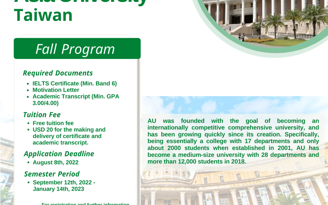 Asia University – Fall Semester 2022