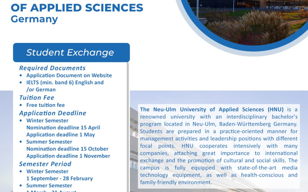 NEU-ULM UNIVERSITY OF APPLIED SCIENCES STUDENT EXCHANGE PROGRAM